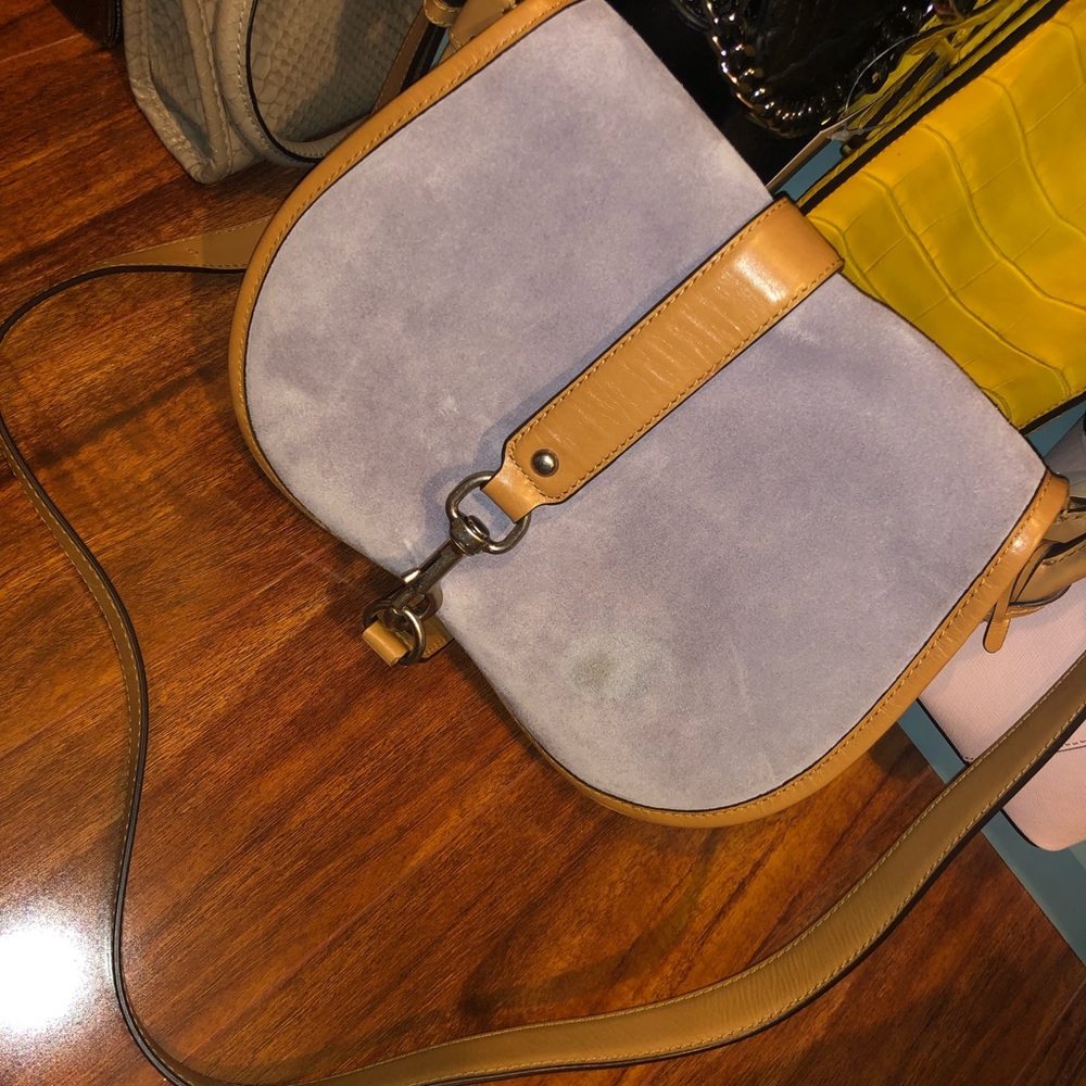 Michael kors suede crossbody bag